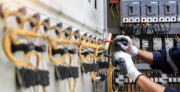 Professional Electrician technician working in Little Elm, TX
